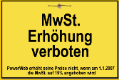 MwSt. Erhöhung verboten